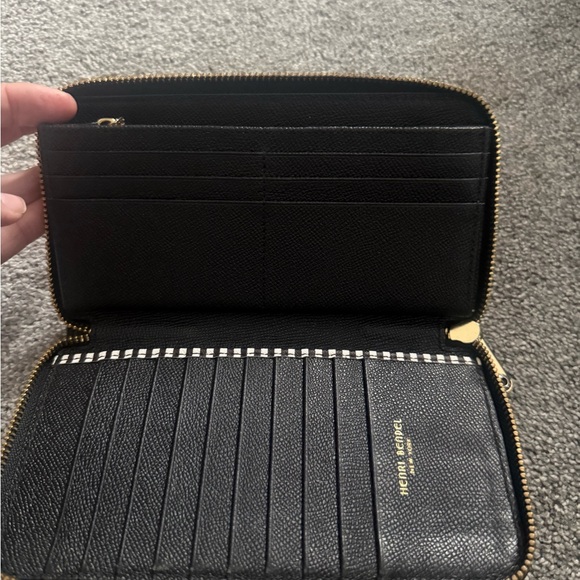 Henri Bendel Petrol Iridescent Zip-Around Zippy Wallet - Picture 6 of 7